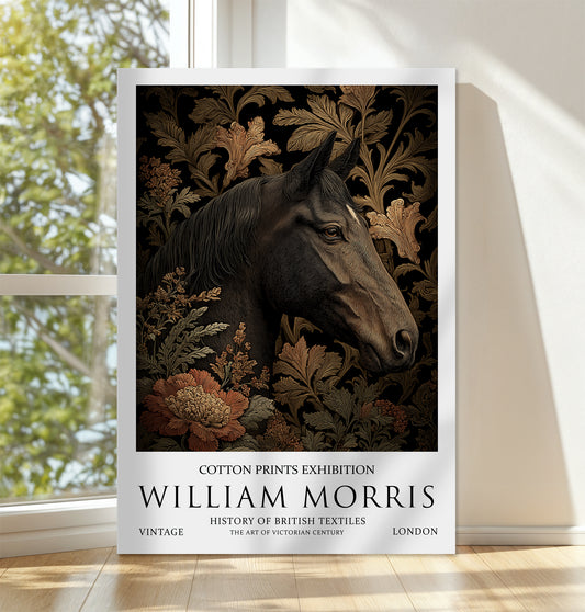 William Morris Horse CANVAS WALL ART Picture Print