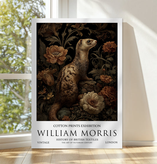 William Morris Weasel CANVAS WALL ART Picture Print