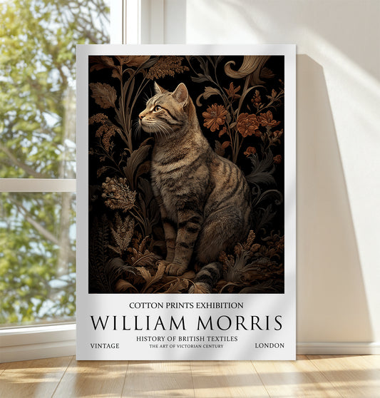 William Morris Scottish Wildcat CANVAS WALL ART Picture Print