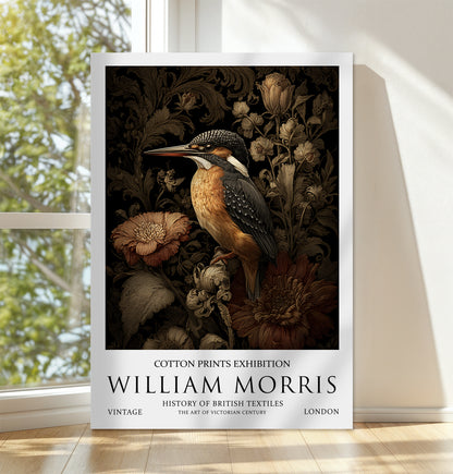 William Morris Kingfisher CANVAS WALL ART Picture Print