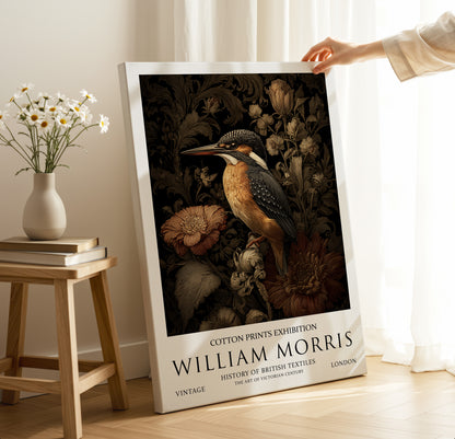 William Morris Kingfisher CANVAS WALL ART Picture Print