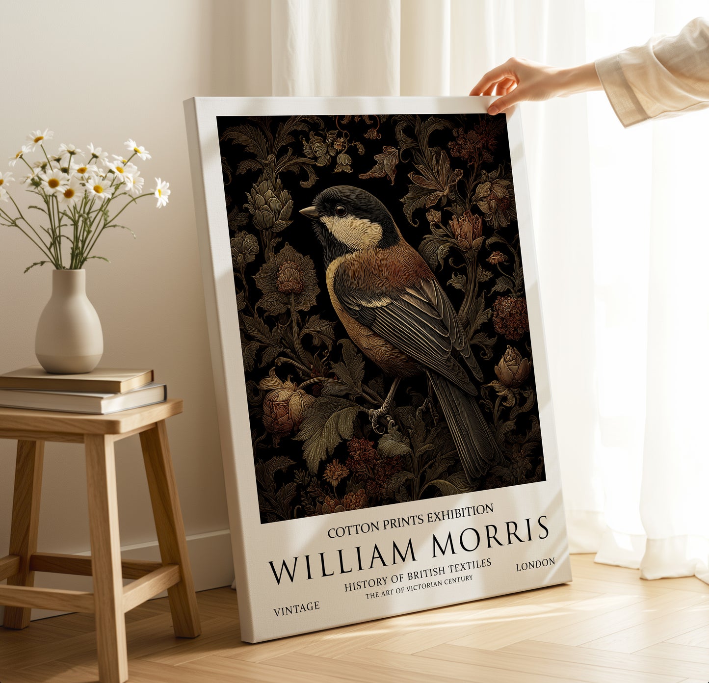 William Morris Great Tit CANVAS WALL ART Picture Print