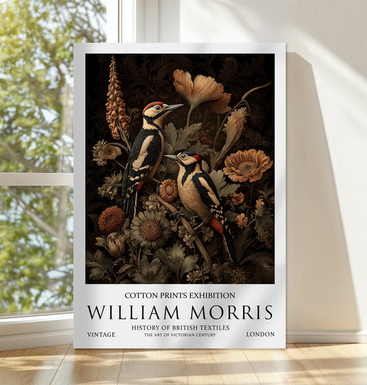 William Morris Woodpecker CANVAS WALL ART Picture Print