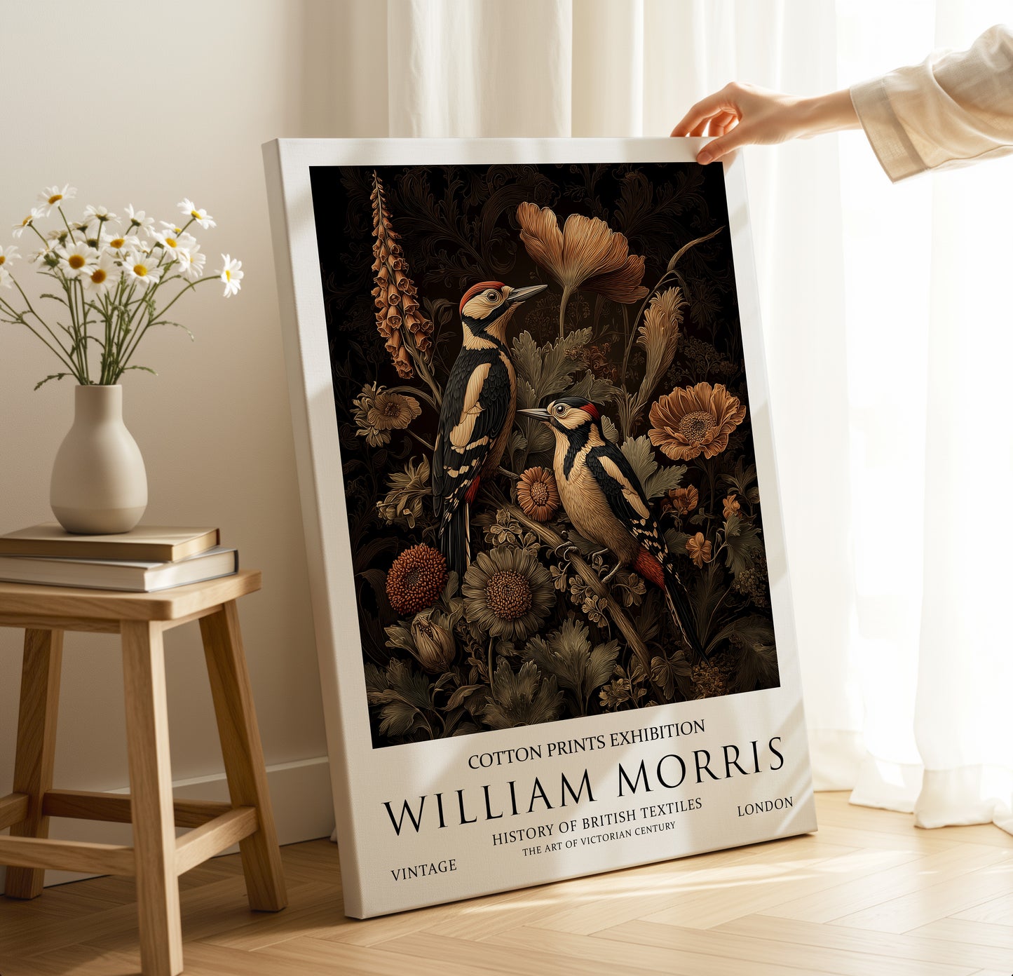William Morris Woodpecker CANVAS WALL ART Picture Print