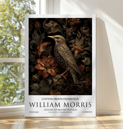 William Morris Starling Bird CANVAS WALL ART Picture Print 