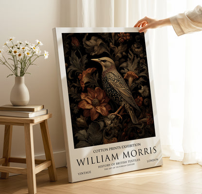 William Morris Starling Bird CANVAS WALL ART Picture Print