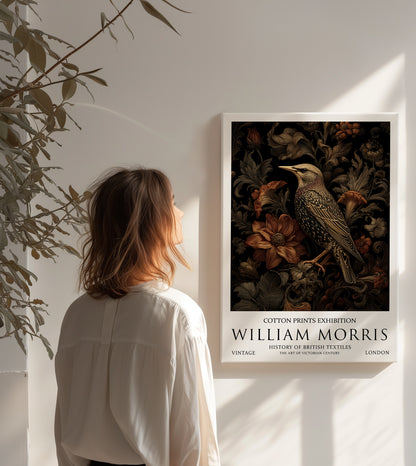 William Morris Starling Bird CANVAS WALL ART Picture Print