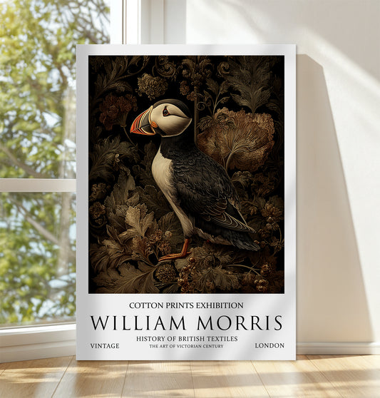 William Morris Puffin CANVAS WALL ART Picture Print 