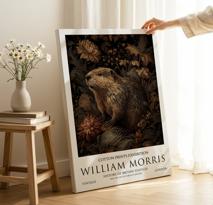William Morris Beaver CANVAS WALL ART Picture Print