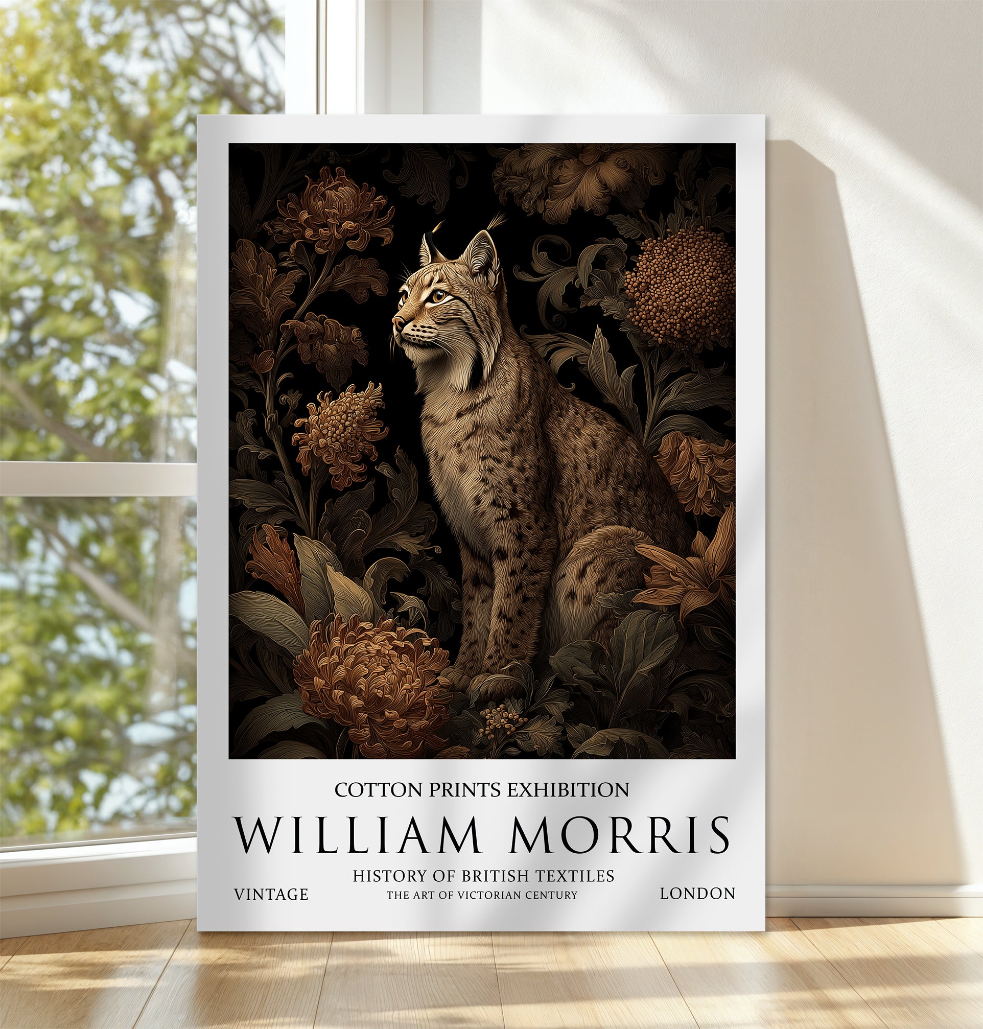 William Morris Lynx CANVAS WALL ART Picture Print