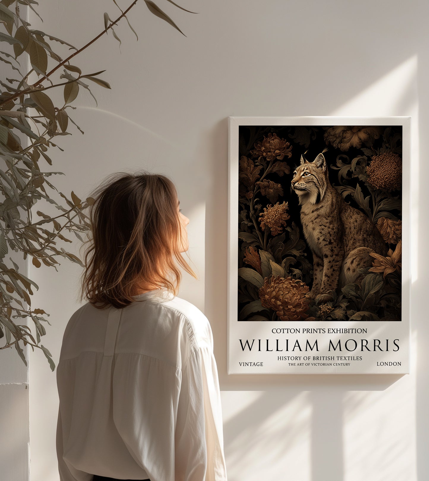 William Morris Lynx CANVAS WALL ART Picture Print