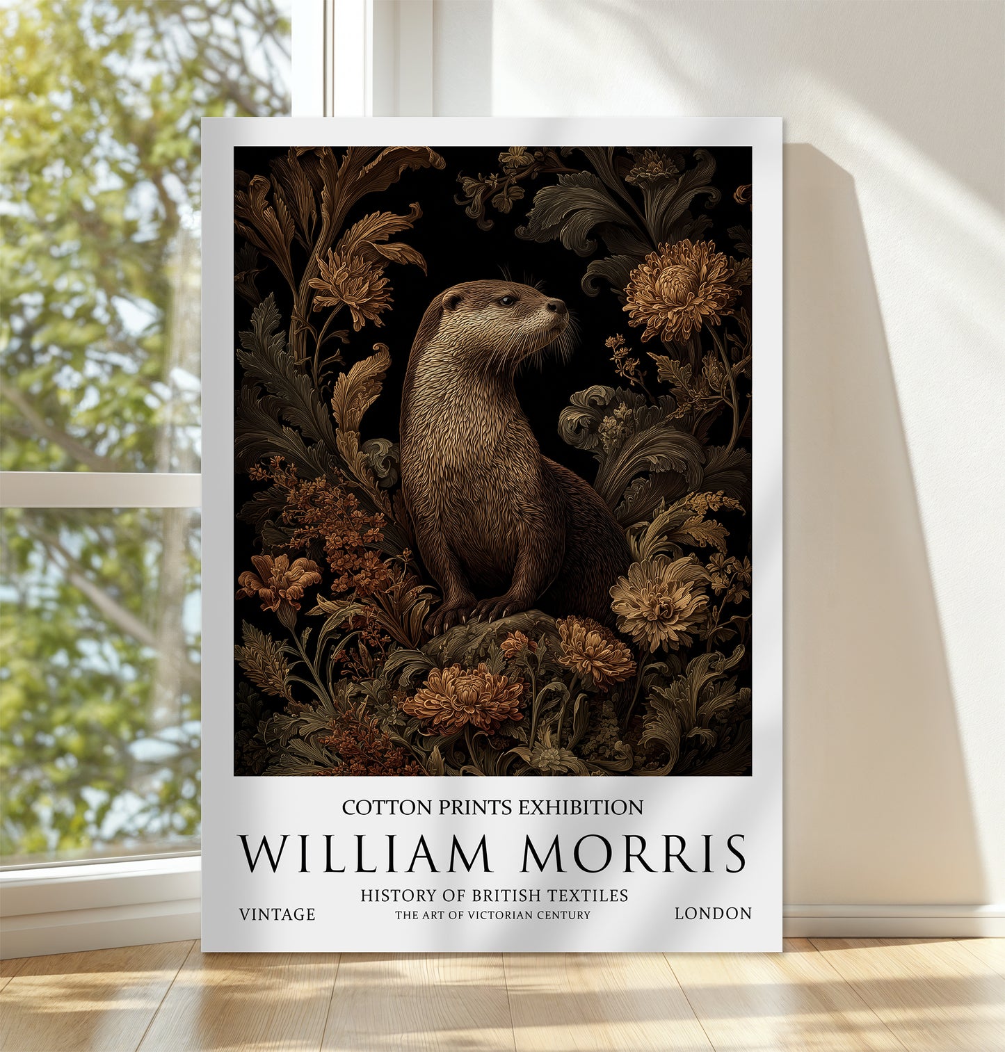 William Morris Otter CANVAS WALL ART Picture Print 