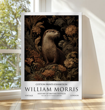 William Morris Otter CANVAS WALL ART Picture Print 