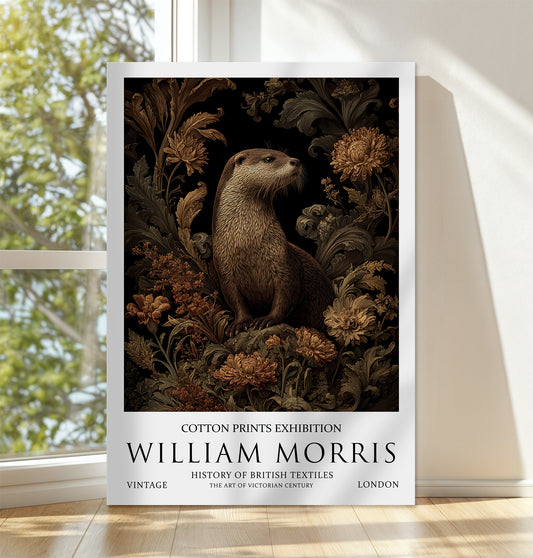 William Morris Otter CANVAS WALL ART Picture Print 