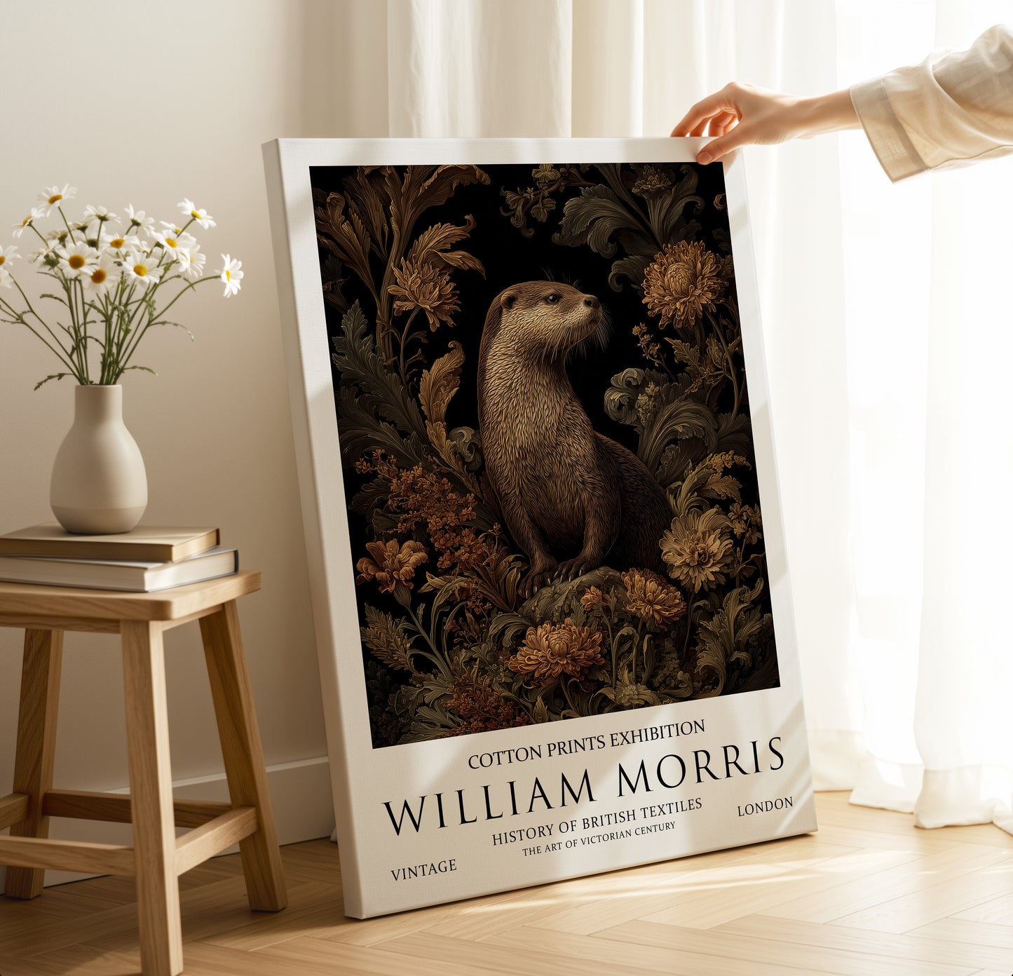 William Morris Otter CANVAS WALL ART Picture Print