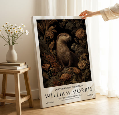 William Morris Otter CANVAS WALL ART Picture Print