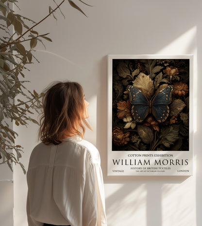 William Morris Butterfly CANVAS WALL ART Picture Print
