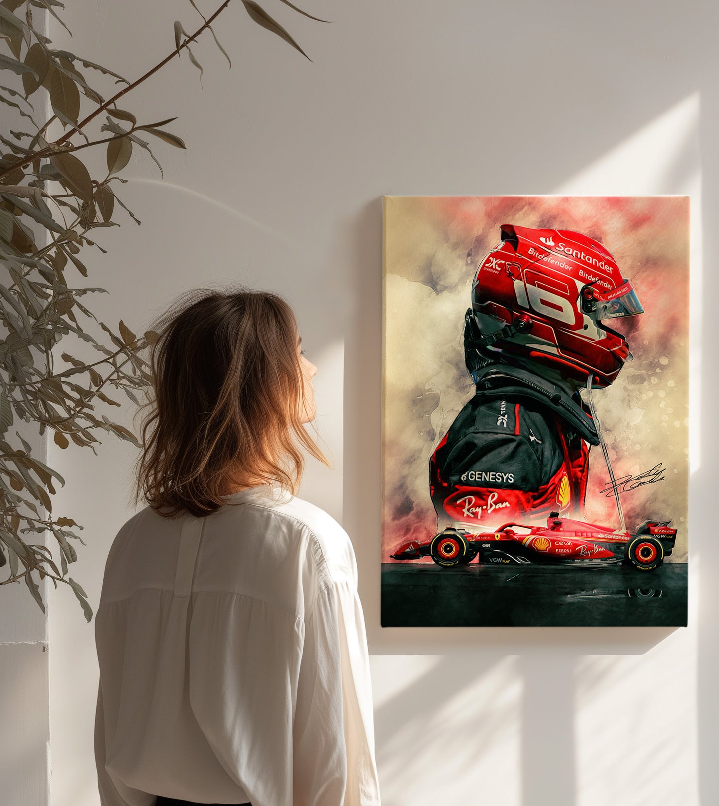 Charles Leclerc CANVAS WALL ART Picture Print