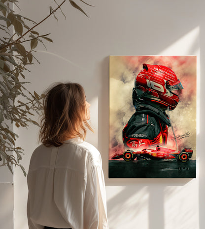 Charles Leclerc CANVAS WALL ART Picture Print