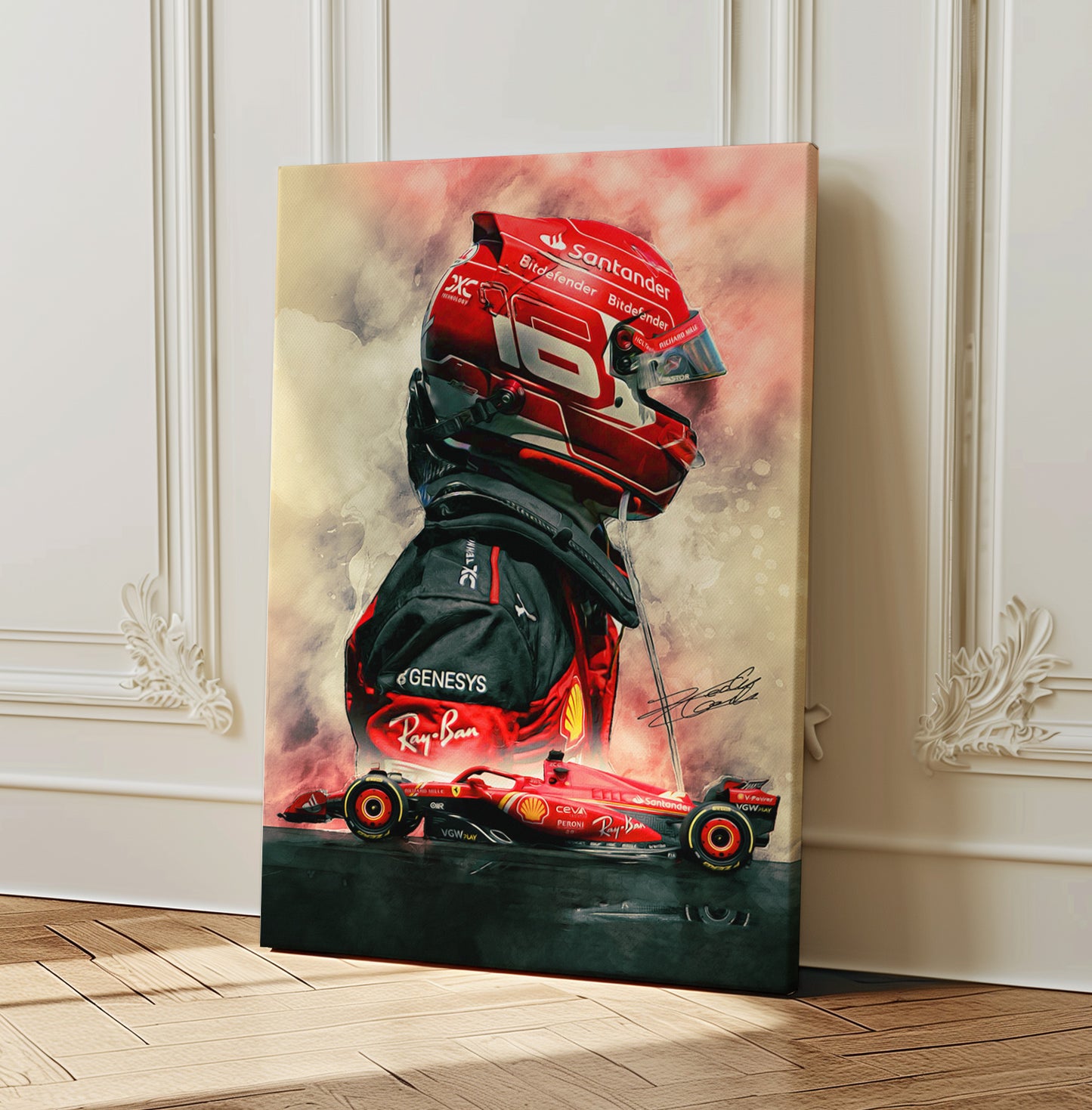 Charles Leclerc CANVAS WALL ART Picture Print
