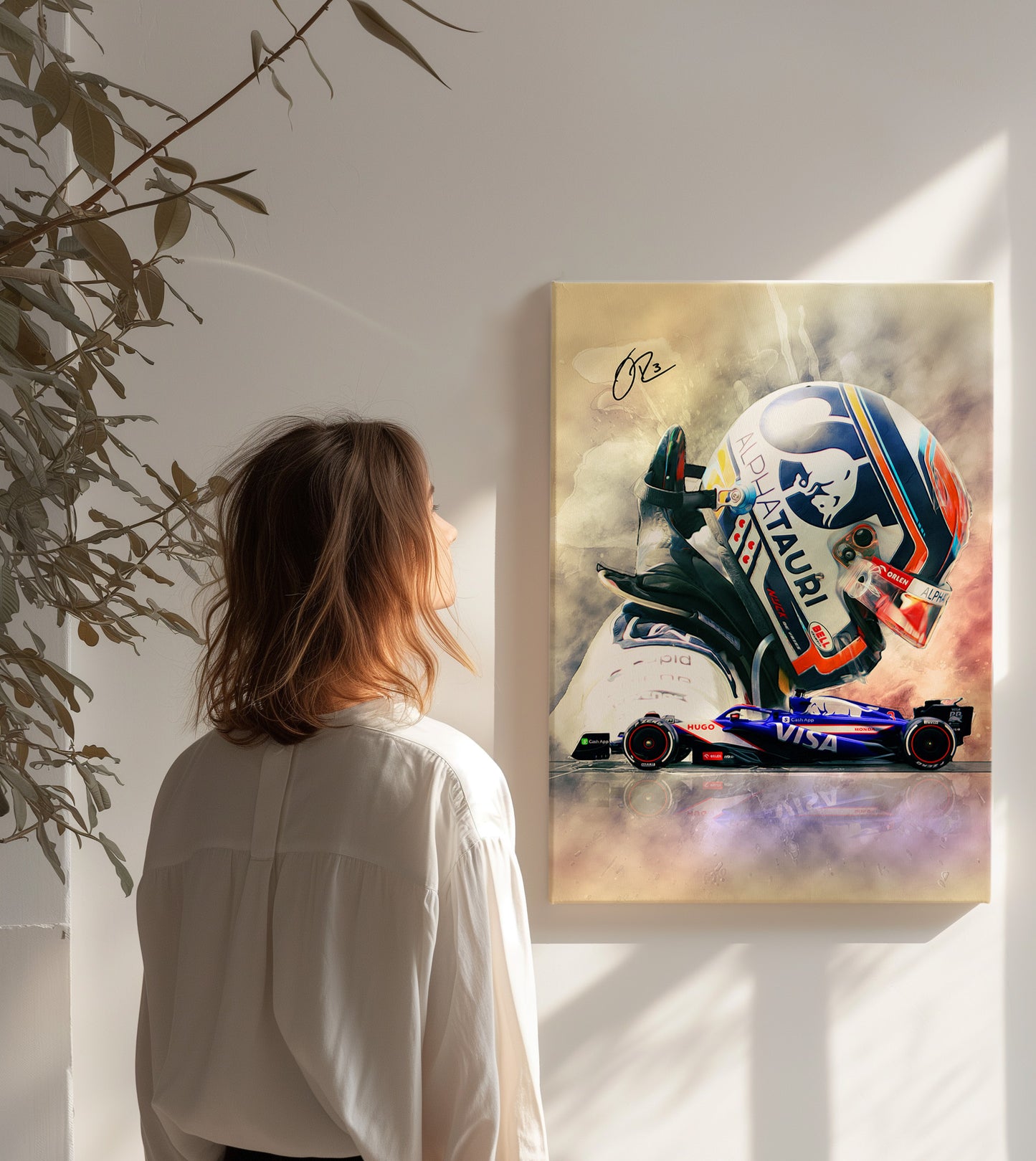Daniel Ricciardo  CANVAS WALL ART Picture Print