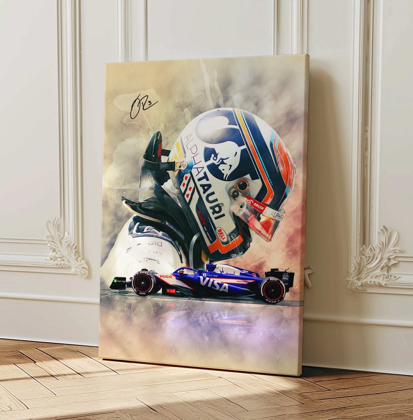 Daniel Ricciardo  CANVAS WALL ART Picture Print
