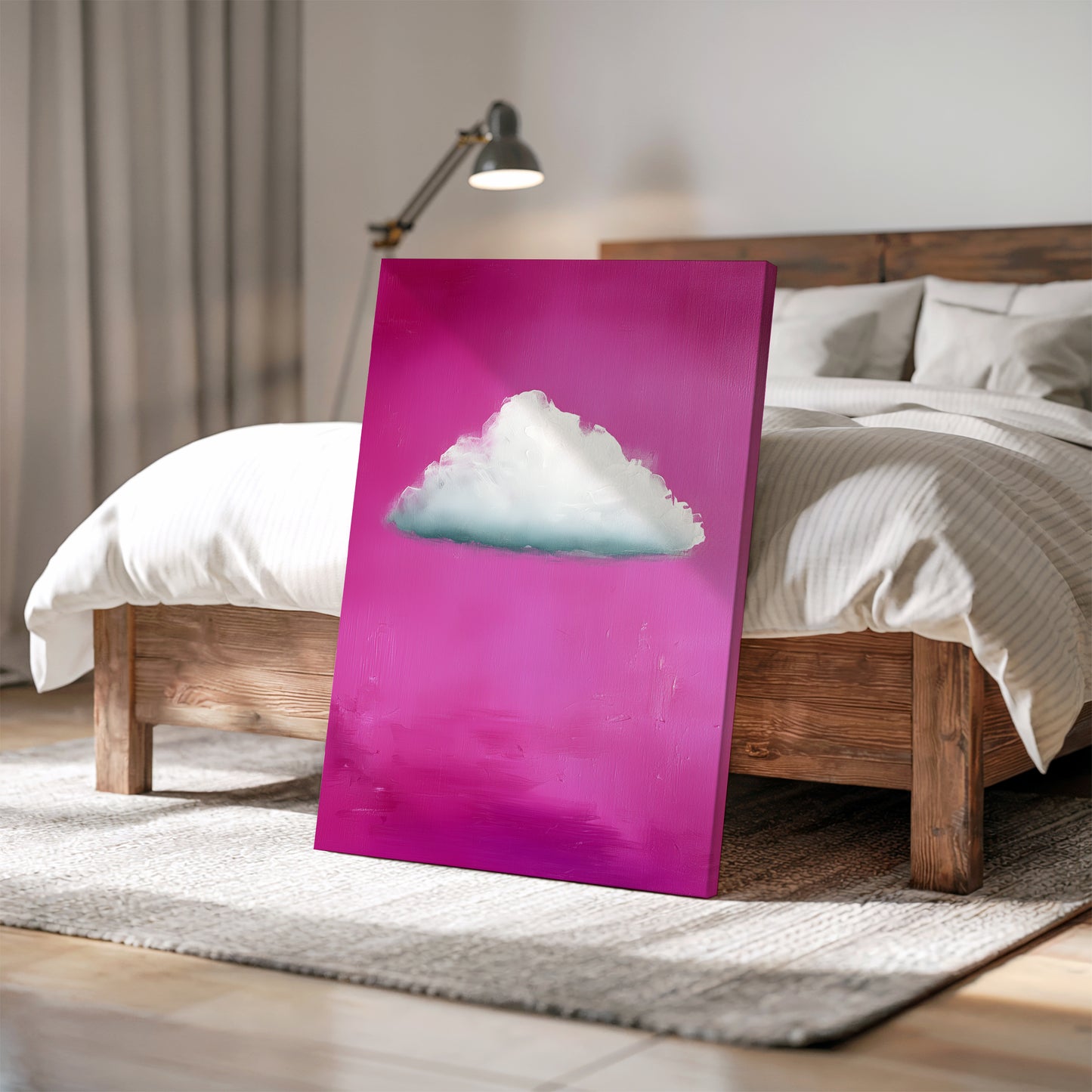 Pink Cloud Canvas – Minimalist Wall Art - Maximalist Home Decor - Sky Poster
