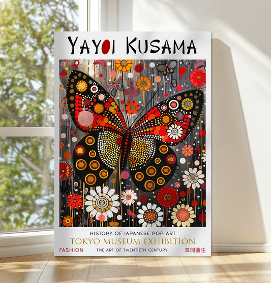 Colourful Butterfly Canvas – Modern Floral Pop Art Wall Décor Print