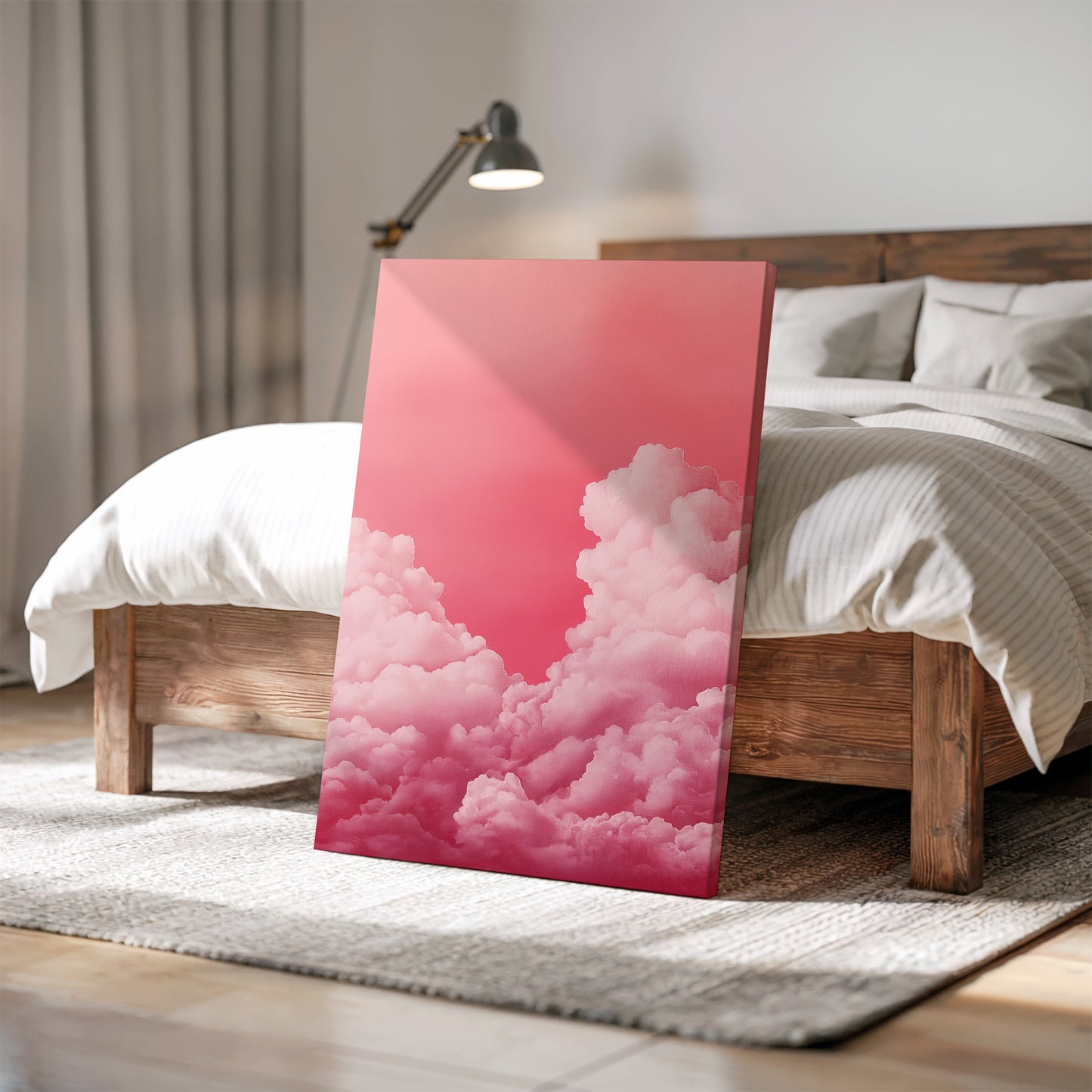 Soft Pink Cloud Canvas Print – Minimalist Wall Art - Maximalist Home Decor - Sky Poster
