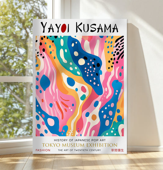 Colourful Abstract Canvas – Bright Modern Pop Art Wall Décor Print