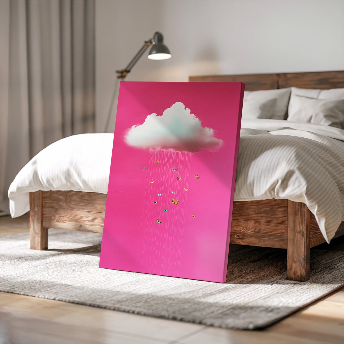 Pink Butterfly Cloud Canvas Print – Minimalist Wall Art - Maximalist Home Decor - Sky Poster (Copy)