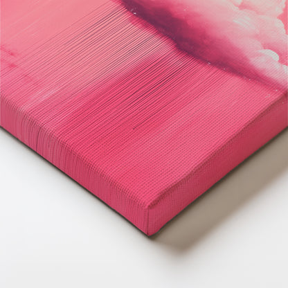 Pink Rain Cloud Canvas Print – Minimalist Wall Art - Maximalist Home Decor - Sky Poster
