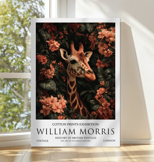 William Morris Giraffe CANVAS WALL ART Picture Print