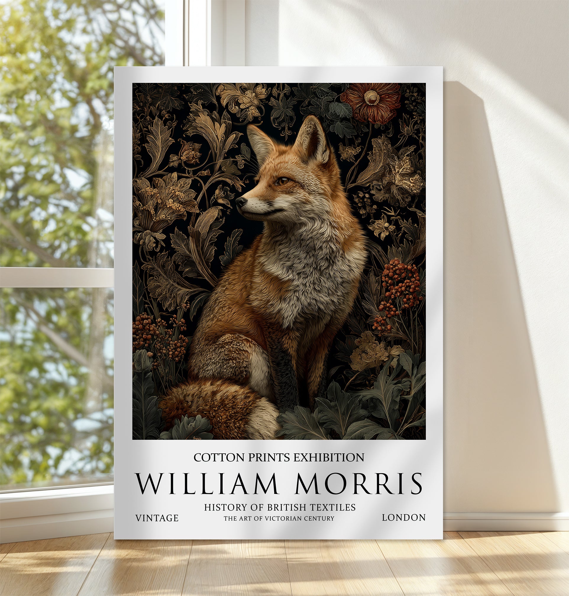William Morris Fox CANVAS WALL ART Picture Print