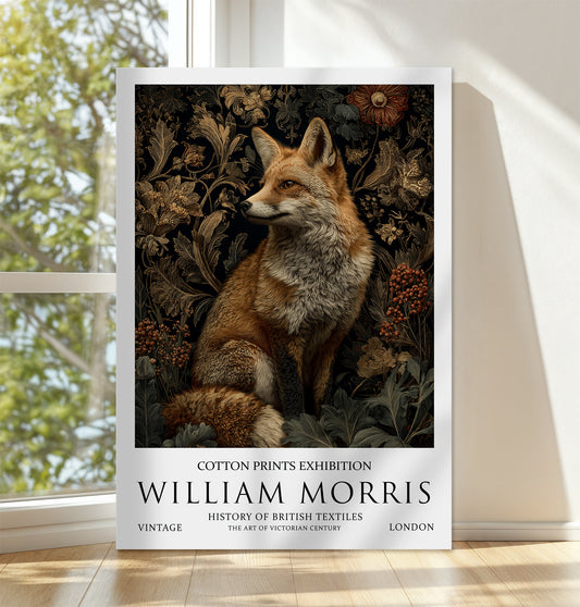 William Morris Fox CANVAS WALL ART Picture Print