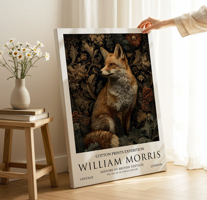 William Morris Fox CANVAS WALL ART Picture Print