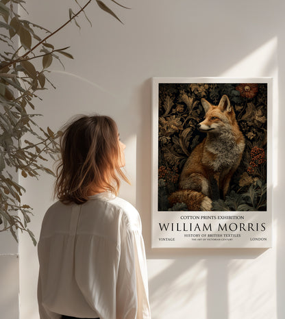 William Morris Fox CANVAS WALL ART Picture Print