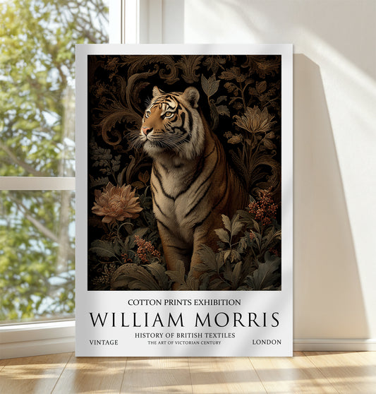 William Morris Tiger CANVAS WALL ART Picture Print