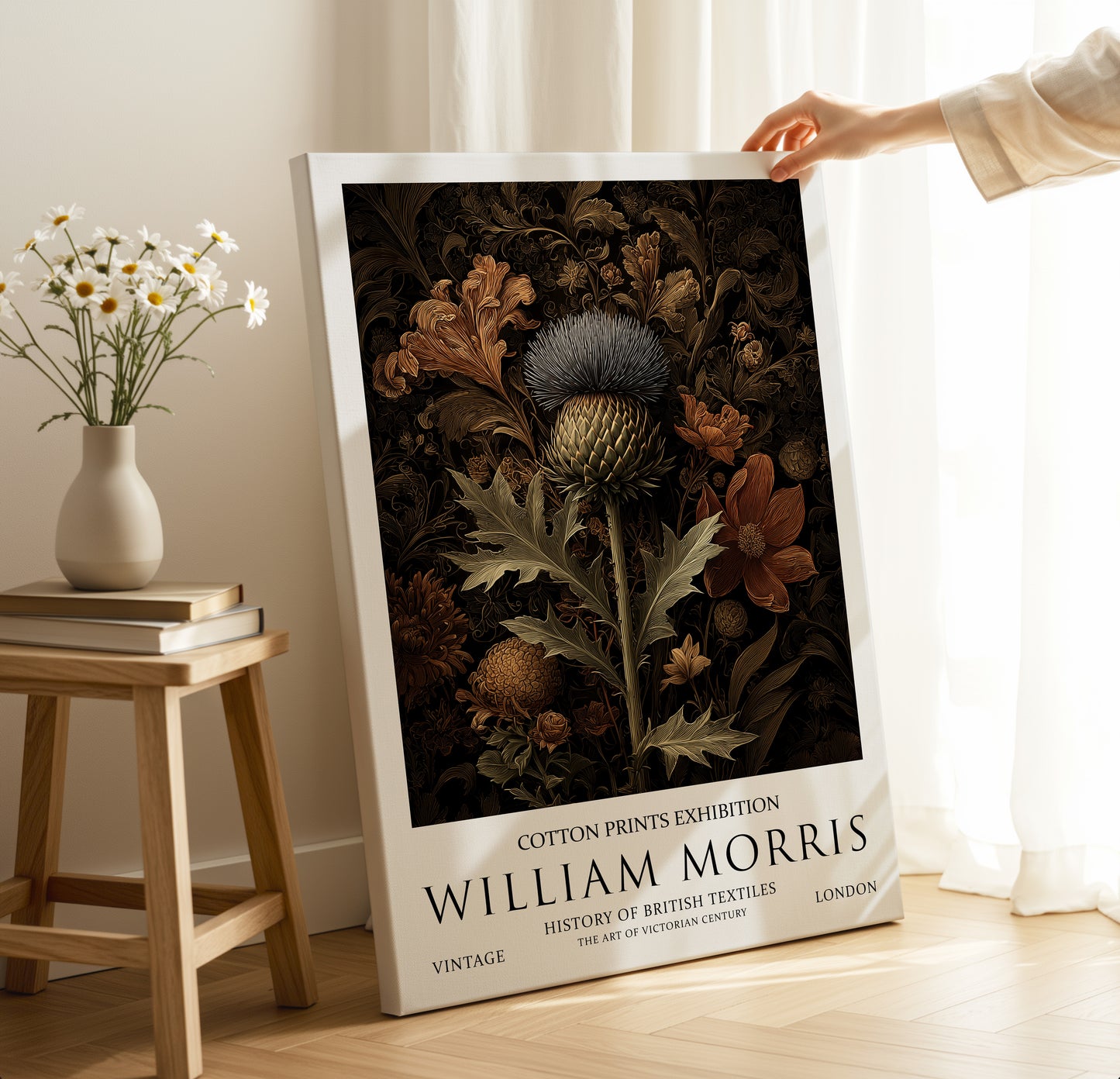 William Morris Thistle CANVAS WALL ART Picture Print