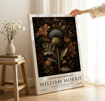 William Morris Thistle CANVAS WALL ART Picture Print