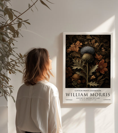 William Morris Thistle CANVAS WALL ART Picture Print