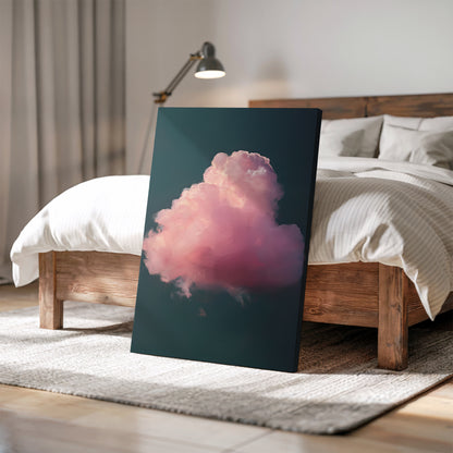Cloud Canvas Print – Minimalist Wall Art - Maximalist Home Decor - Pink Cloud Poster