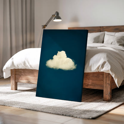 White Cloud Canvas Print – Minimalist Wall Art - Maximalist Home Decor