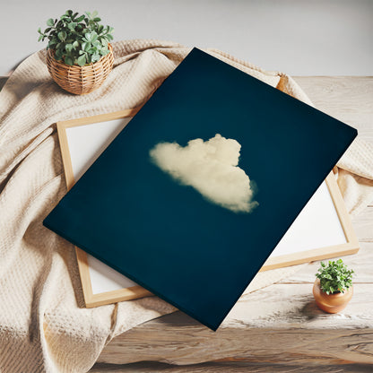 White Cloud Canvas Print – Minimalist Wall Art - Maximalist Home Decor