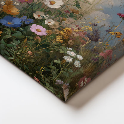 Pink Cloud Canvas Print – Minimalist Wall Art - Maximalist Home Decor - Wildflower Cloud Framed Canvas