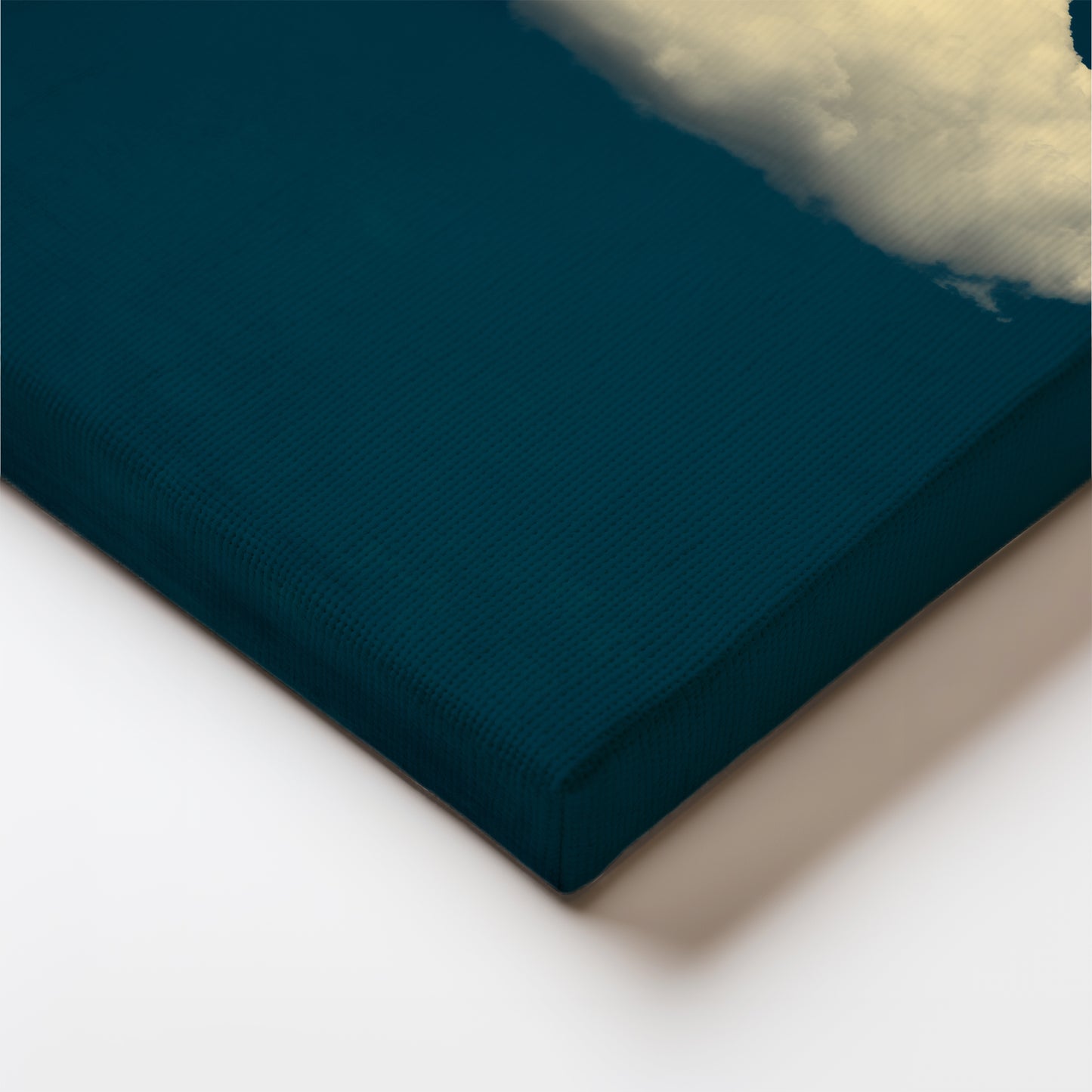 Navy Blue Cloud Canvas Print – Minimalist Wall Art - Maximalist Home Decor - Framed Canvas Print