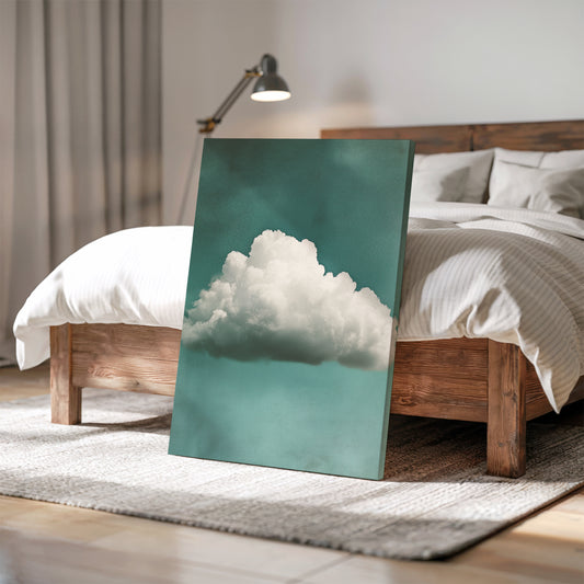 Cloud Canvas Print – Minimalist Wall Art - Maximalist Home Decor - Framed Canvas Print