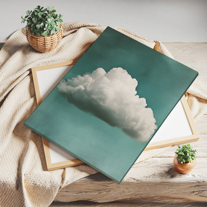 Cloud Canvas Print – Minimalist Wall Art - Maximalist Home Decor - Framed Canvas Print