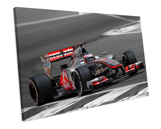 F1 Lewis Hamilton Racing Car Sport CANVAS WALL ART Box Framed Picture Print