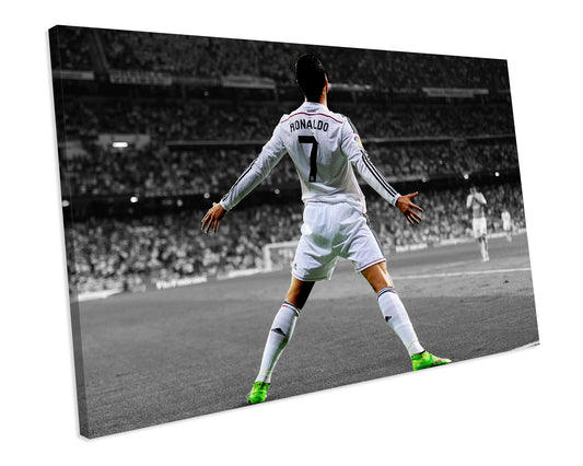 Cristiano Ronaldo Football Sport CANVAS WALL ART Box Framed Picture Print